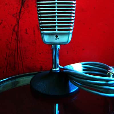 Vintage 1950's Shure 51 dynamic Microphone multi Z w cable Nat King Cole 55 55S 737A # 7 image 1