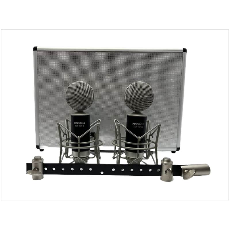 Pinnacle Microphones Fat Top II Ribbon Mic Pair, Black, Pair image 1