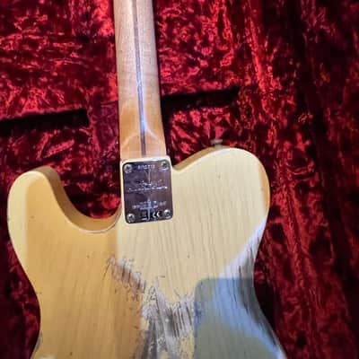 Fender télécaster 2021 - Fender MBD Limited 1952 Telecaster Humbucker Heavy Relic Nocaster Blonde image 22