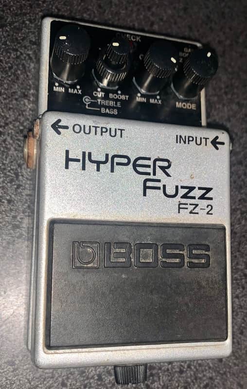 1990’s Boss FZ-2 Hyper Fuzz guitar effects pedal (Silver Label) 1993 - 1997 - Silver image 1