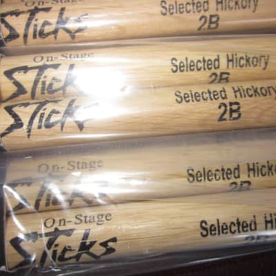 On-Stage 2B Drumsticks Nylon Tip OSS HN2B 8 Pair image 3