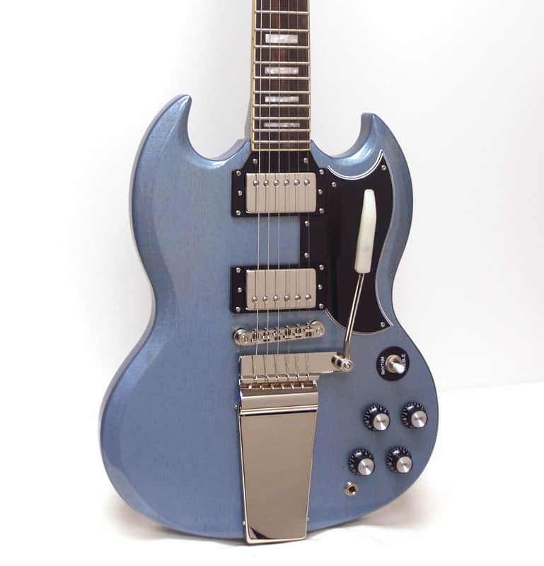 Epiphone TV Pelham Blue SG Custom Maestro Ltd Ed Electric Guitar