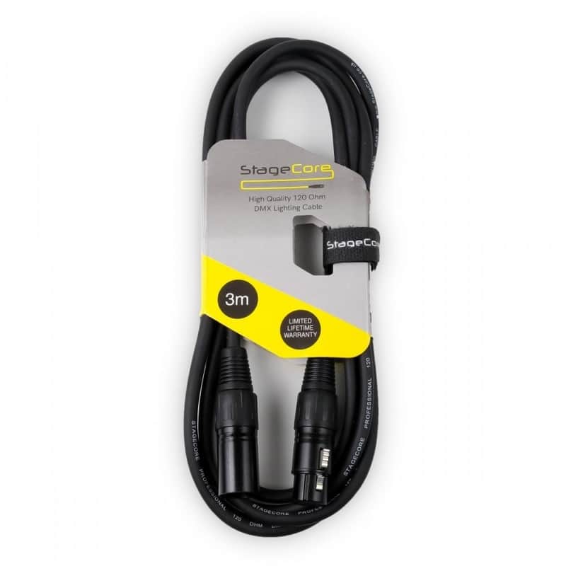 Stagecore Stagecore DMX Cable / Lead 3 Pin Male XLR – 3 Pin Fe…