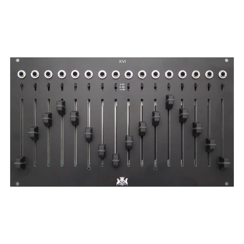 Michigan Synth Works XVI Eurorack Fader Controller Module (Black - V2) image 1