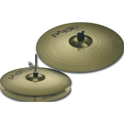 Paiste 101 Brass Cymbal Set Essential 13" HiHat, 18" Crash Ride - Cymbal Set image 4