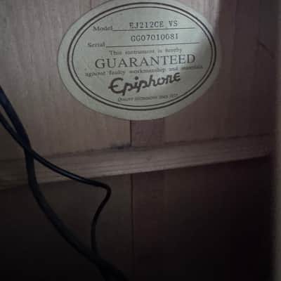 Epiphone EJ212 Super Jumbo 1994 - 2000 - Vintage Sunburst image 9