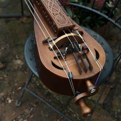Hurdy-Gurdy With Pickup - 24 Keys - 6 string - Ukrainian Lira Hurdy Gurdy Electric Acoustic Excellent New image 9