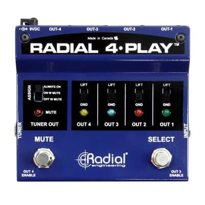 Radial 4-Play Active DI Box with Four Selectable Outputs image 1