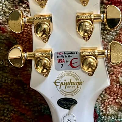 Epiphone Bjorn Gelotte Signature "Jotun" Les Paul Custom 2016 - 2019 - Bone White image 6