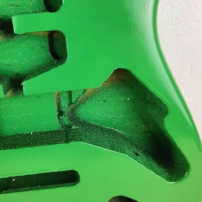 Green Poplar Wood Strat Stratocaster Style Guitar Body image 5