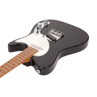 2021 Ibanez FLATV1-BK Josh Smith Signature Electric Guitar w/ Case, Black, F212XXXX image 2
