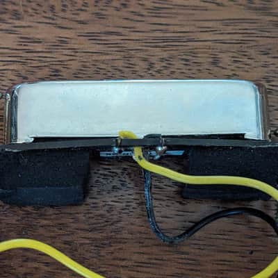 Squier By Fender Original Pickup Set: TCA1-B Bridge Pickup Black, TCA1-N Neck Chrome image 6