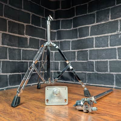 Roland PDS‑10 Pad Stand – Chrome – Heavy‑Duty Double‑Braced Stand for SPD / HPD / TD Series – Adjustable Mount