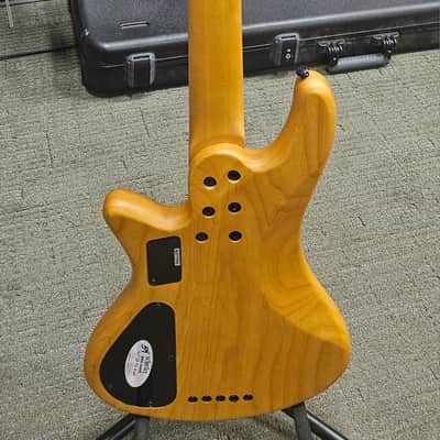 Schecter Stiletto Session-5 Fretless 2019 - Aged Natural Satin image 7