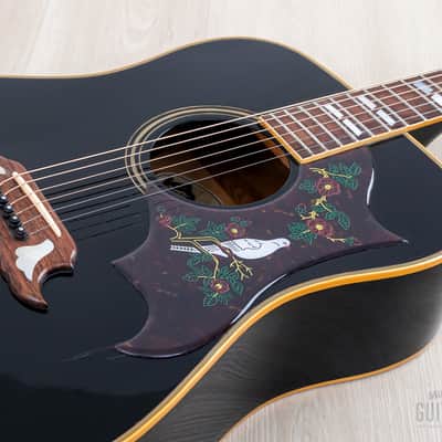 1984 Gibson Dove Vintage Dreadnought Acoustic Guitar Ebony w/ Case image 7