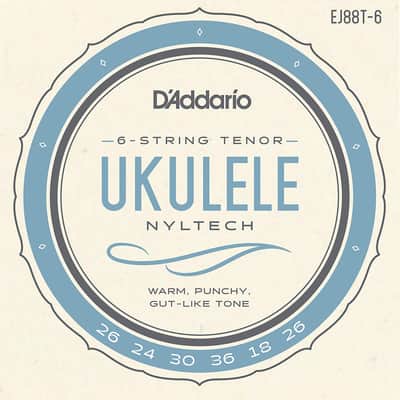 D'Addario EJ88T-6 Nyltech Ukulele 6-String Tenor image 1