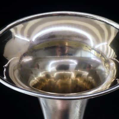 Rare Vintage York Air Flow Cornet in Satin Silver! image 11