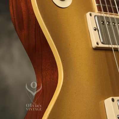 original 1957 Gibson Les Paul RARE Goldtop with a MAHOGANY TOP!!! image 10