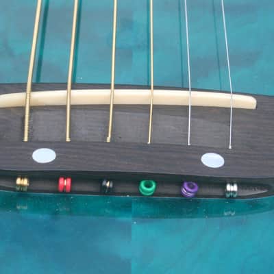 Yairi KYF-2 CTM Electric Acoustic Guitar Figured Maple Top with Fishman Presys Pickup System 2014 - Transparet Blue+Yairi Hard Case plus more extras image 17