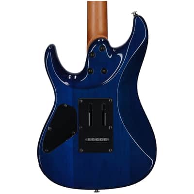 Ibanez AZ24S1F Electric Guitar, Transparent Turquoise Sunburst image 5