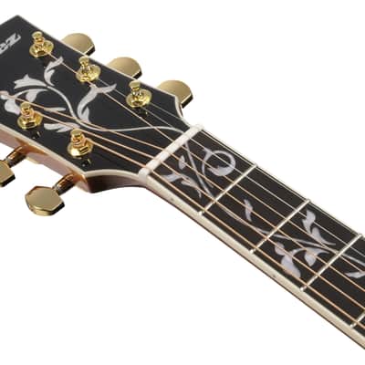 Ibanez AW391RCE-BKH Artwood AW Akustikgitarre 6-String - Black Top, Natural High Gloss Back and Sides 2025-2026 - schwarz image 4