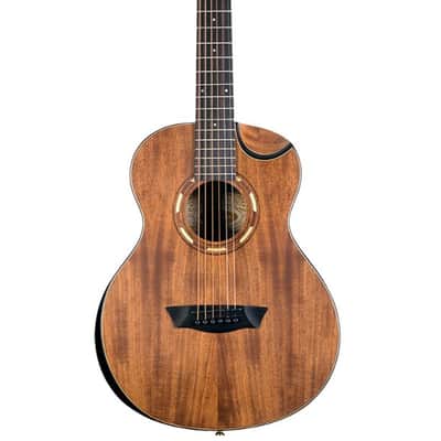 Washburn WCGM55K | G-MINI 55 Koa Acoustic Guitar with Cutaway. New with Full Warranty! image 2