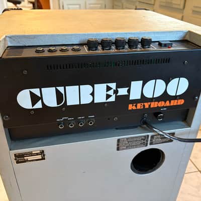Vintage 1980's Roland Cube CK-100 Keyboard Amp w/ wheels image 5
