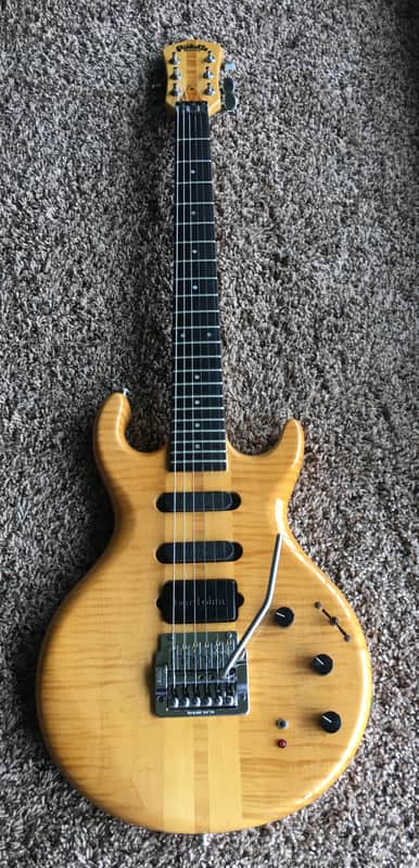 Vintage 1980's Pedulla MVP Electric Guitar & OHSC Bartolini HSS PUPs Kahler PAF Bridge Super Rare image 1
