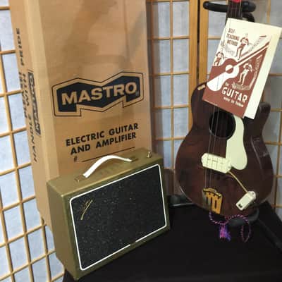 VINTAGE RARE NEW MASTRO BY MACCAFERRI ACOUSTIC ELECTRIC PLASTIC GUITAR image 1