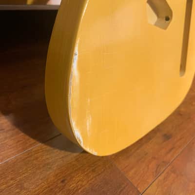 JVG TL Body and NECK Blond aged Bananna color Aged RELIC nitro lacquer Luthier Built by JVGuitars image 4