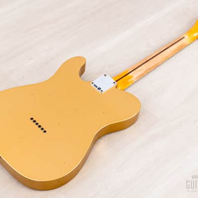 2023 Fender Custom Shop B2 1958 Telecaster Journeyman Relic Aged HLE Gold w/ Case & CoA, Lightweight image 12