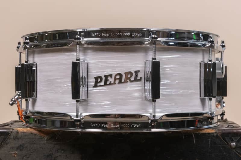 Pearl President Series 5.5x14 Phenolic White Oyster Snare Drum image 1