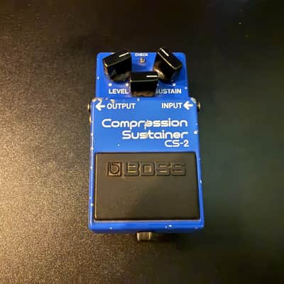 Boss CS-2 Compression Sustainer Modded (Black Label) 1981 - 1989 - Blue image 1