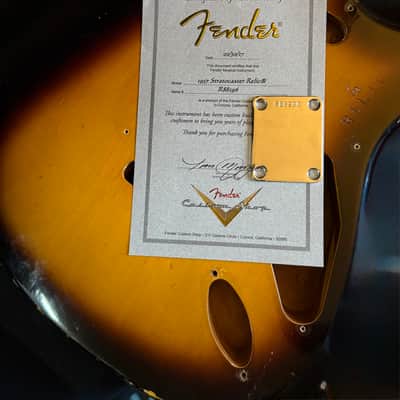 🔥 Fender Custom Shop 1957 Stratocaster Relic Body – Chocolate Burst – COA & Neck Plate 🔥 image 8