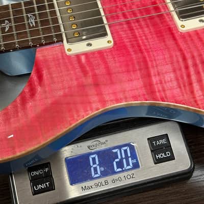 PRS TSG Exclusive Wood Library DGT 10 Top Bonnie Pink w/Frost Blue Metallic Back w/case 0427906 image 16