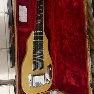 1954 Fender Champion Lap Steel 100% original pick up, electronics signed by “Gloria 5-4-54” & rare Tweed Case 1948 - 1955 - Mother of Pearl image 1