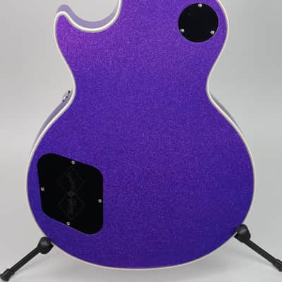 Epiphone Inspired by Gibson Custom Les Paul Custom Amethyst Sparkle image 8