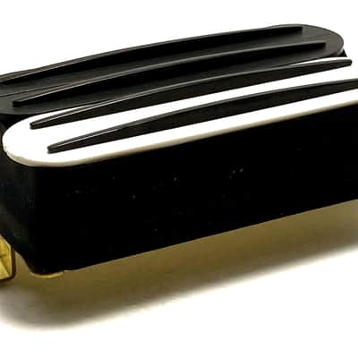 Quad Rails White Black Zebra Bridge Humbucker, 4 Black Blade Rails, Passive 23K Guitar Pickup ~ Style B image 2