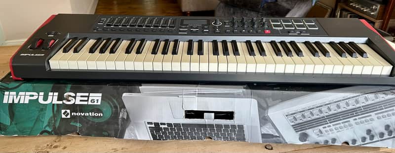 Novation Impulse 61 MIDI Keyboard Controller 2011 - Present - Gray image 1
