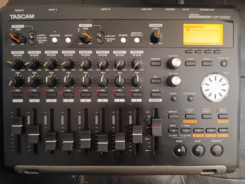 TASCAM DP-03SD 8-track Digital Portastudio 2017 - Present - Black image 1