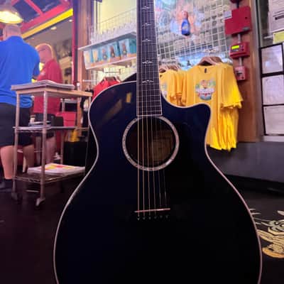 Taylor 614ce pacific blue acoustic-electric guitar 2005 image 2