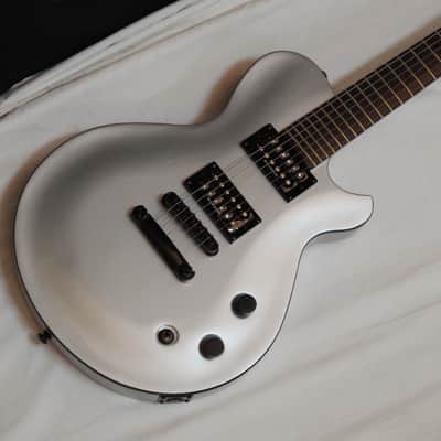 Michael Kelly Patriot Magnum electric guitar w/ Case - Metallic Silver - 25" scale image 3