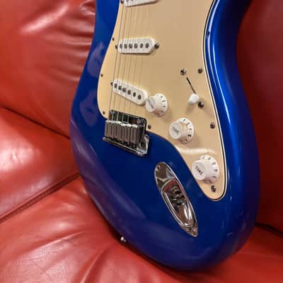 2004 50th Anniversary Fender American Series Stratocaster with Maple Fretboard Chrome Blue image 7