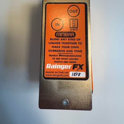 Mint Unused Rainger FX Minibar Liquid Analyser 2020 - Silver Guitar Bass Pedal Contact Lens Technology Based Overdrive image 3
