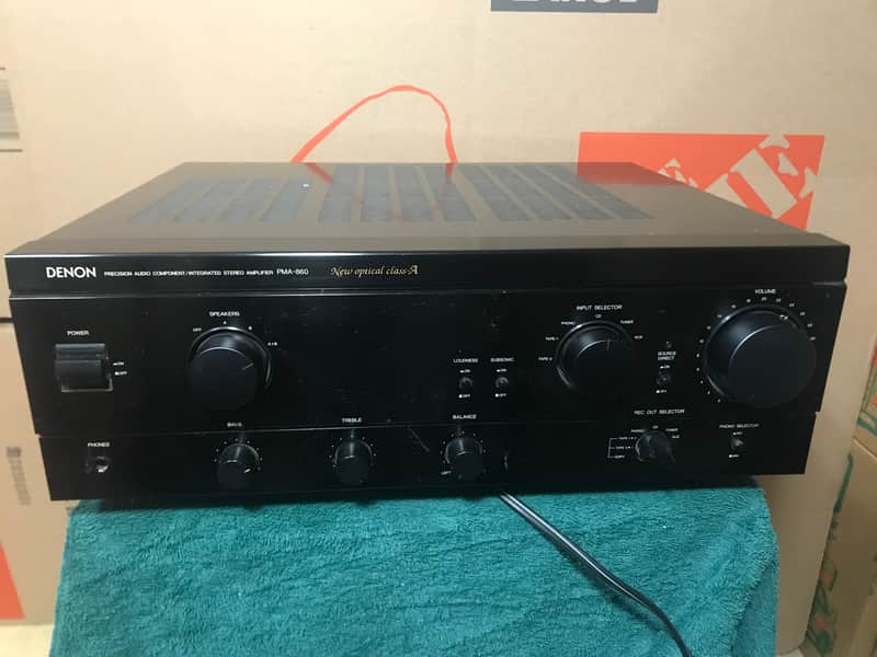 Denon PMA-860 Integrated Stereo Amplifier Black image 1