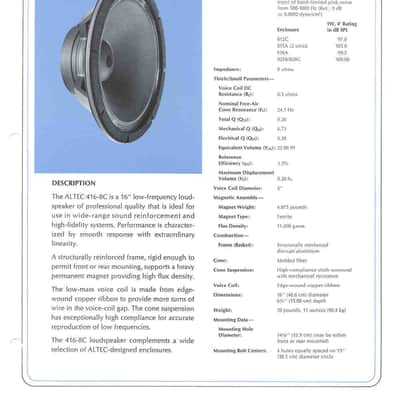 Altec Lansing 416-8A 70s’ - Black image 12