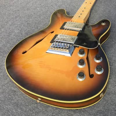 Fender Starcaster 1975-76 Sunburst Flammed top SUPER! image 7