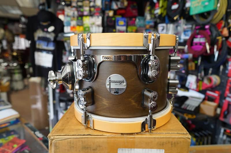PDP Concept Maple 10'' Classic Tom - Walnut Stain 7 x 10" Maple Tom image 1