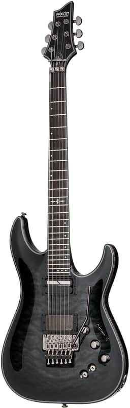 Schecter Hellraiser Hybrid C-1 FR S Trans Black Burst image 1