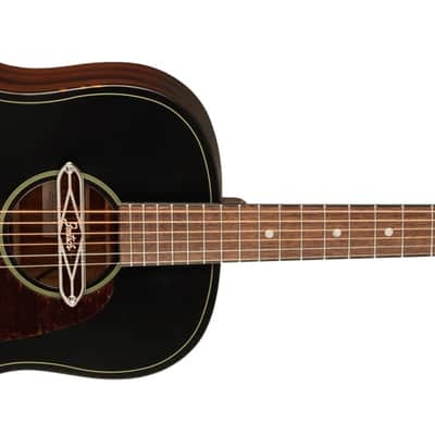 SPECIAL ORDER! Gretsch Deltoluxe Dreadnought Acoustic Guitar in Black top finish image 2